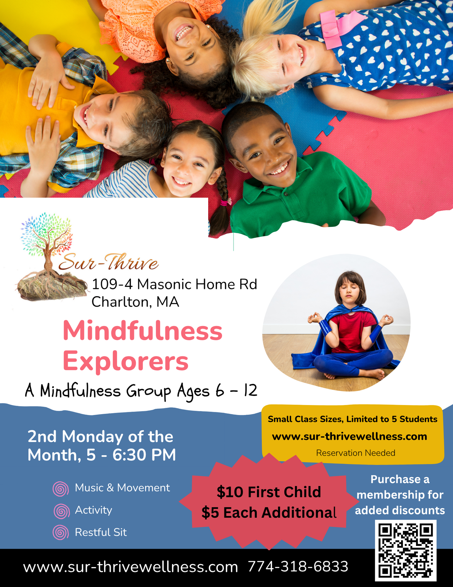 December 15th: Mindfulness Explorers, Ages 6 - 12
