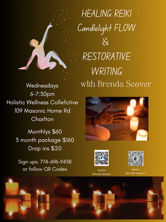 Healing Reiki Candlelight Flow and Restorative Writing with Brenda Seaver